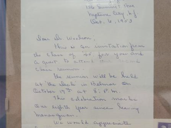 Letter to Dr. Woodson